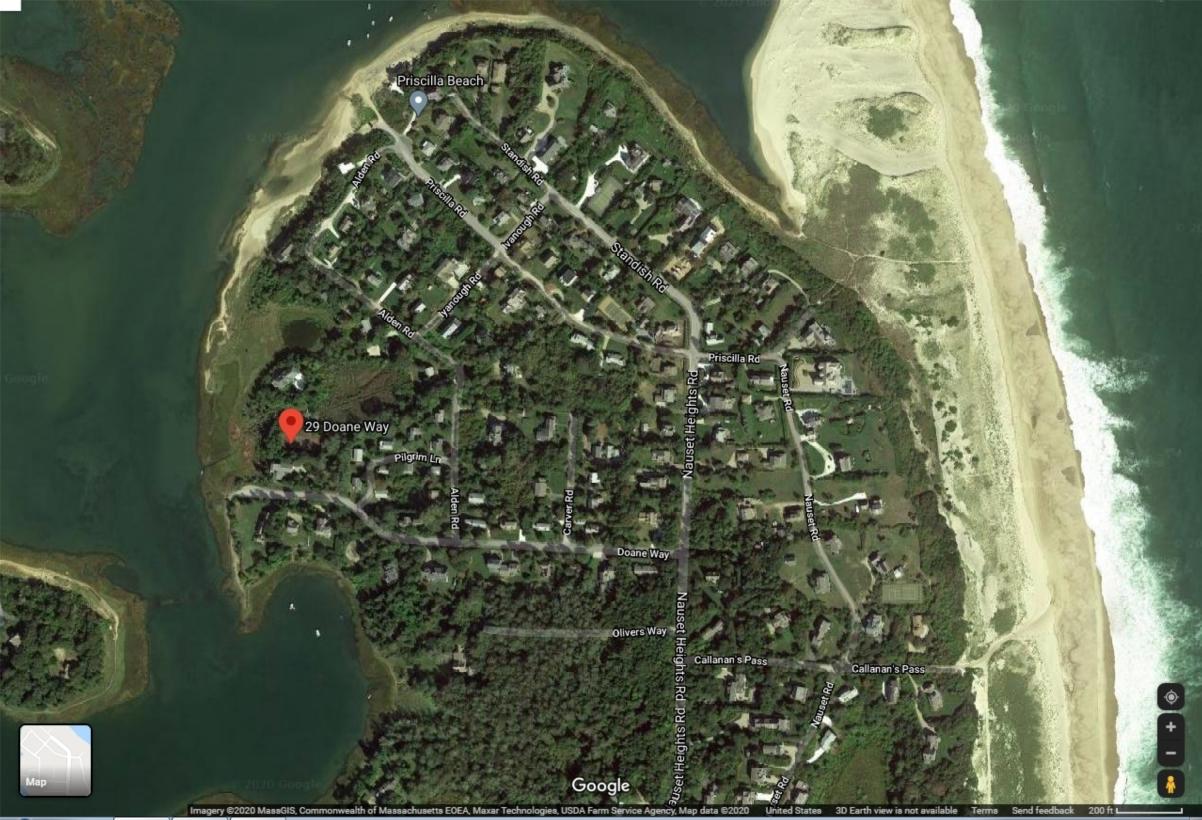 29 Doane Way Orleans, MA 02653 - Photo 10 of 13 Google Satellite View