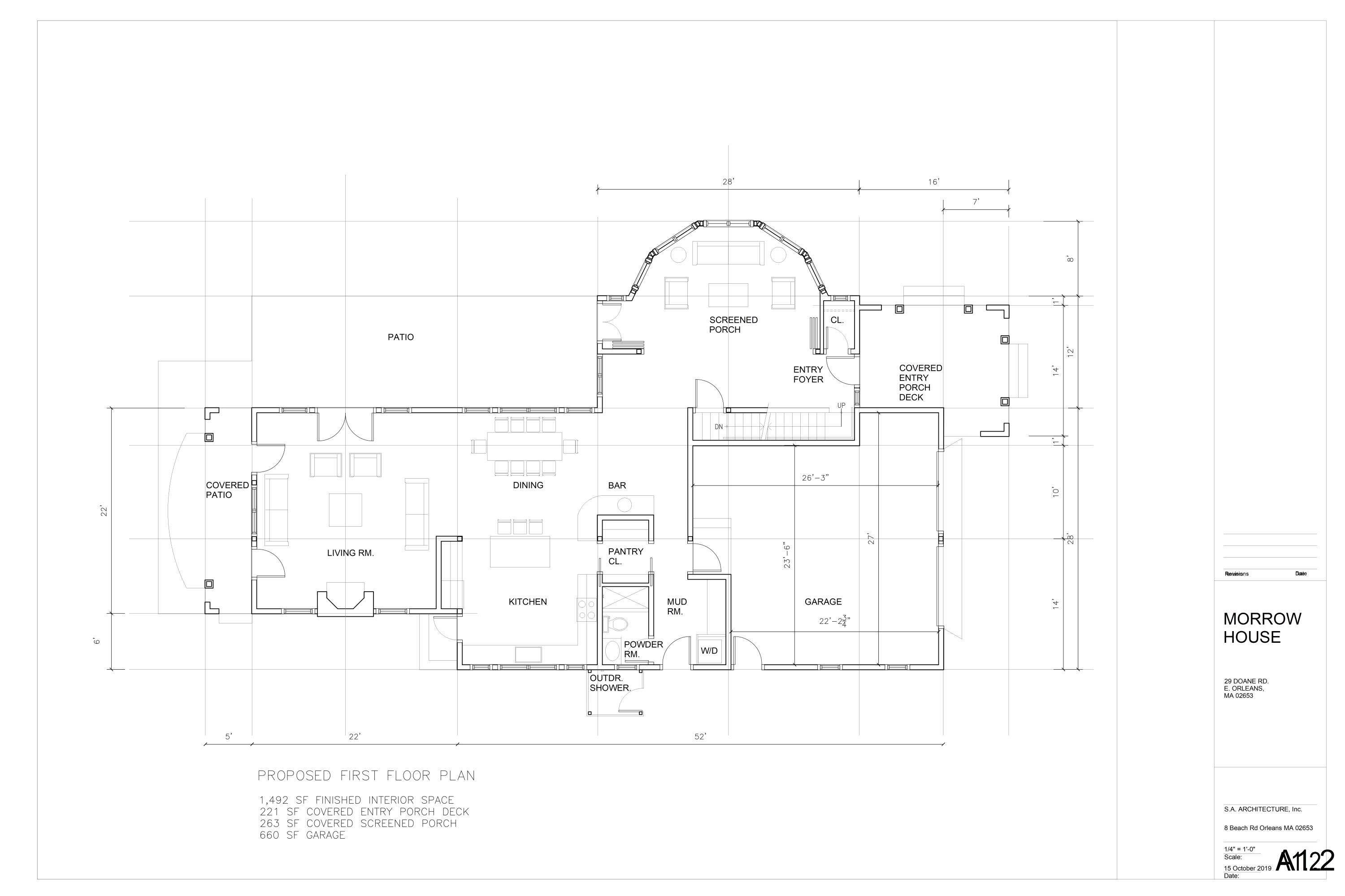 29 Doane Way Orleans, MA 02653 - Photo 11 of 13 First Floor Plan