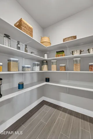 a bathroom with a tub