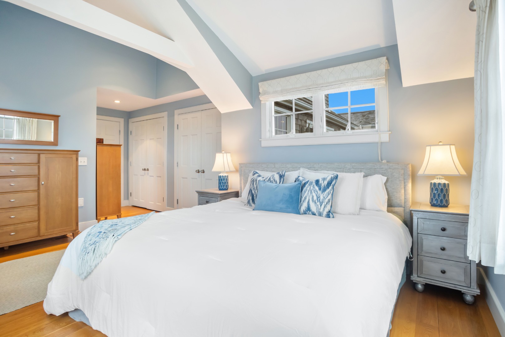 5 Tautemo Way Nantucket, MA 02554 - Photo 20 of 30 a bed room with a bed and a tv