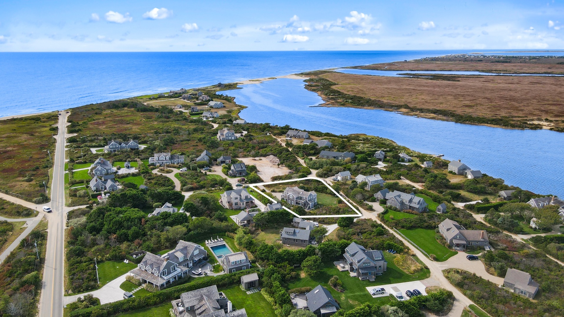 5 Tautemo Way Nantucket, MA 02554 - Photo 2 of 30 a view of an outdoor space and beach