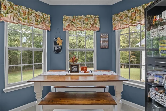 a view of a workspace with a window