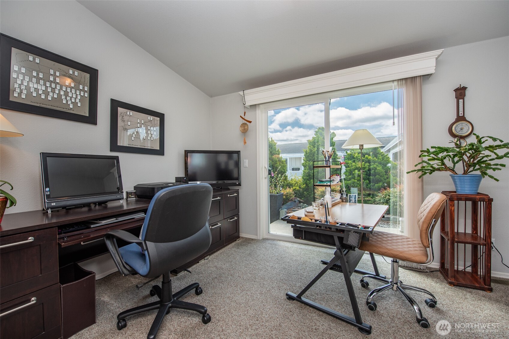 720 West Heritage Loop Sequim, WA 98382 - Photo 28 of 35 a view of a workspace with furniture and a window