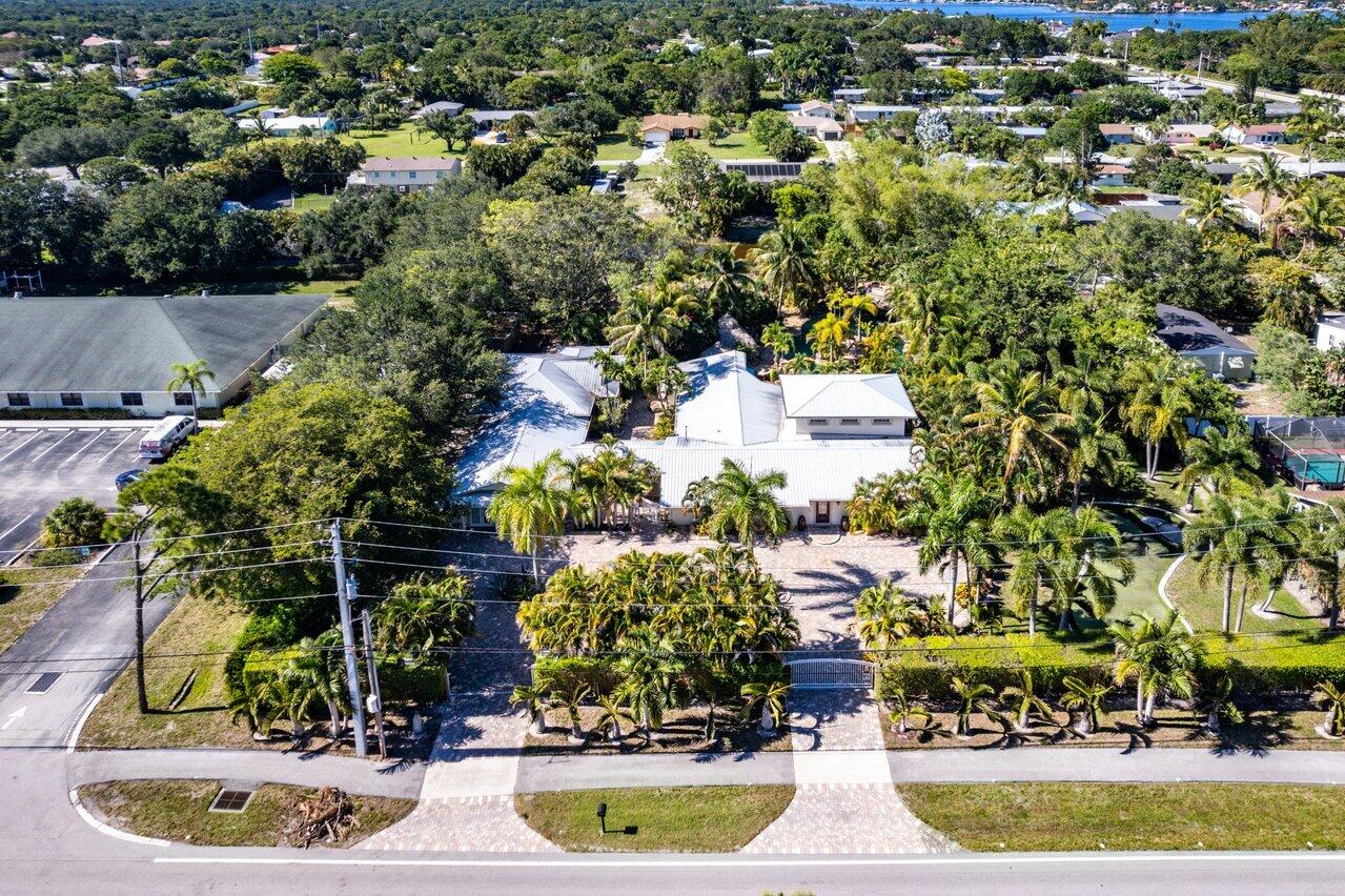 5861 Roebuck Road Jupiter, FL 33458 - Photo 67 of 74 Aerial of Front of House
