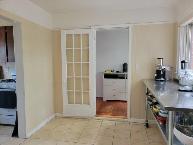 a view of kitchen and utility room
