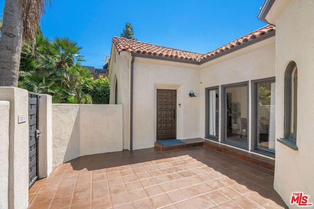 a view of a house with a door