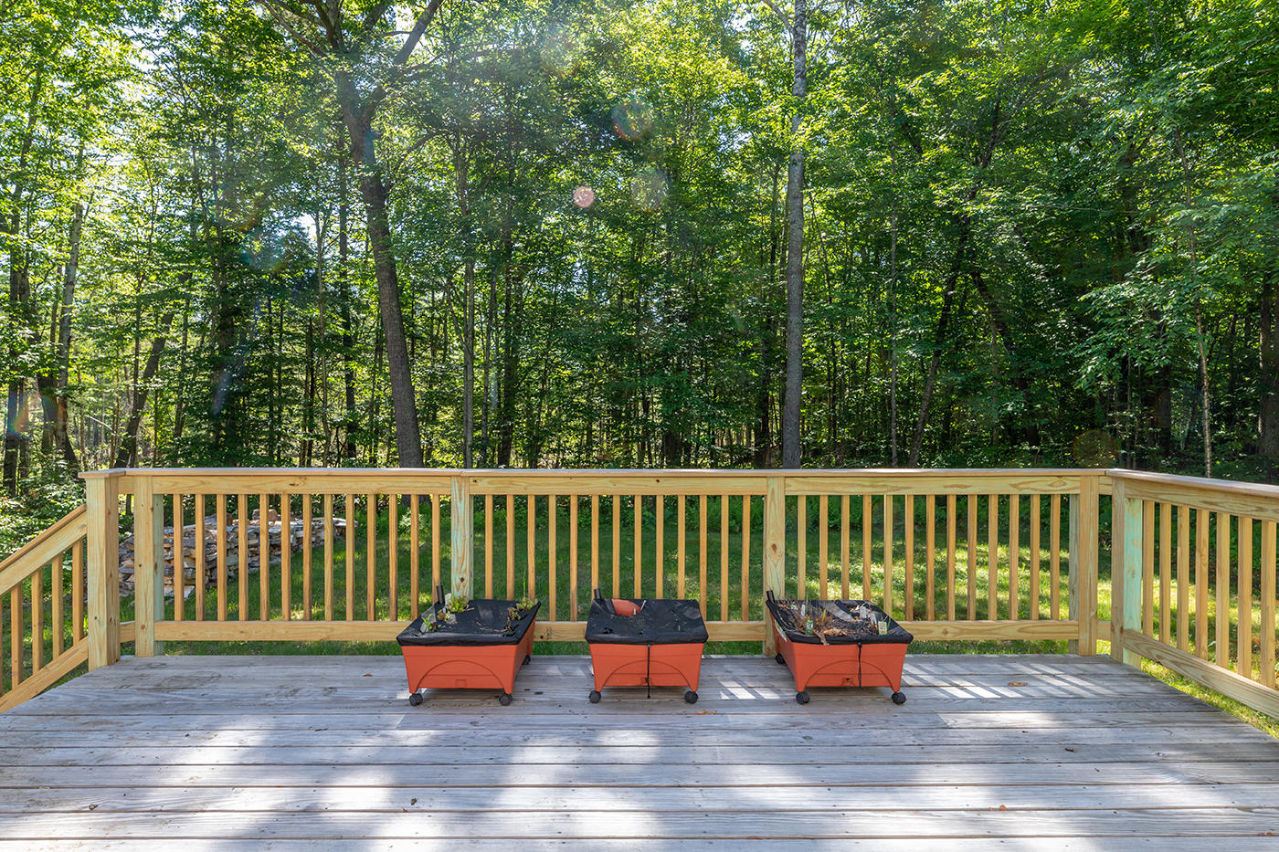 45 Linscott Road Jefferson, ME 04348 - Photo 4 of 23 Inviting back deck