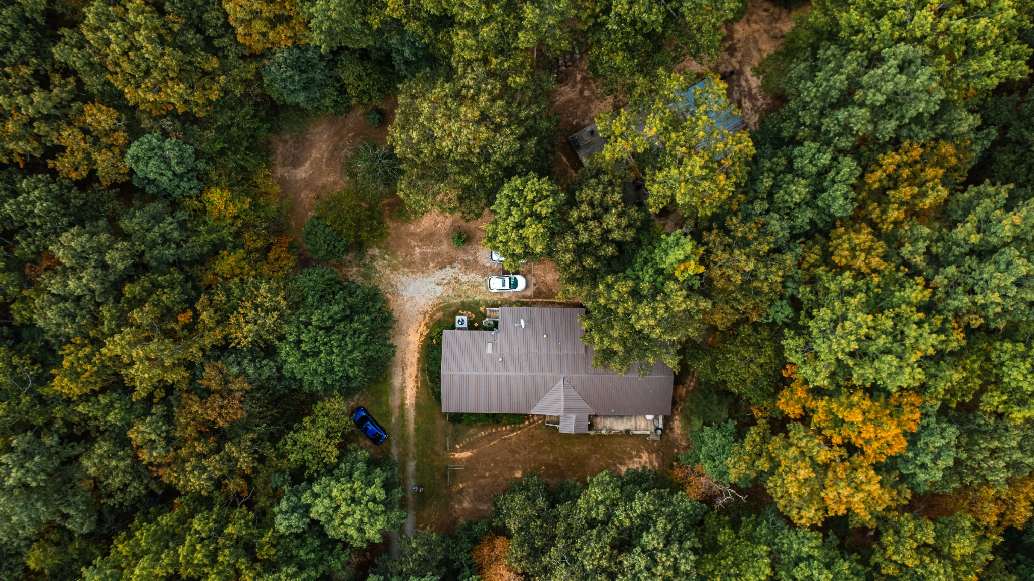 382 Locust Road Dunlap, TN 37327 - Photo 16 of 44 an aerial view of a house with a yard and a large tree