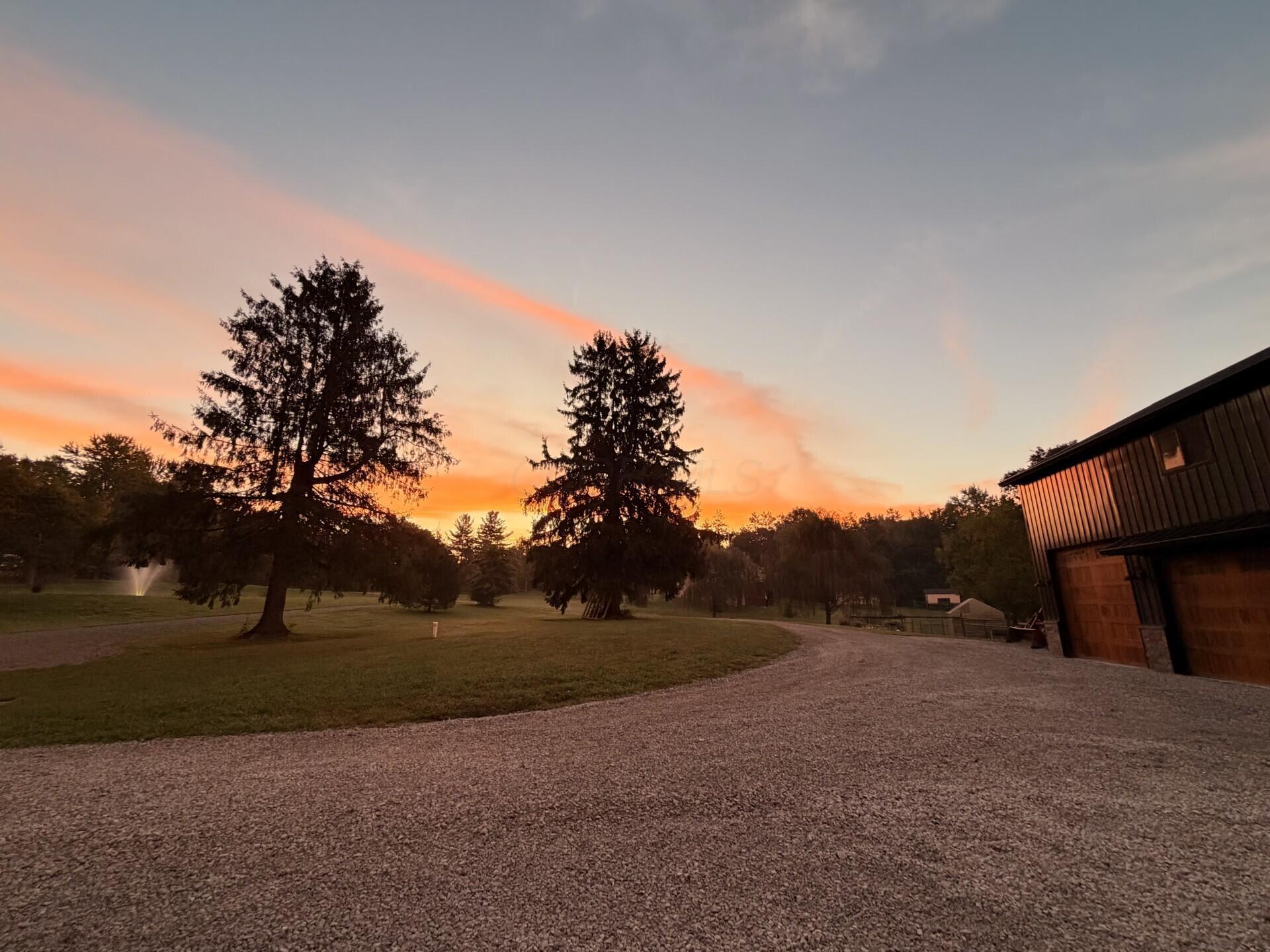 5342 Headleys Mill Road Southwest Pataskala, OH 43062 - Photo 91 of 94 Stunning sunset on the property