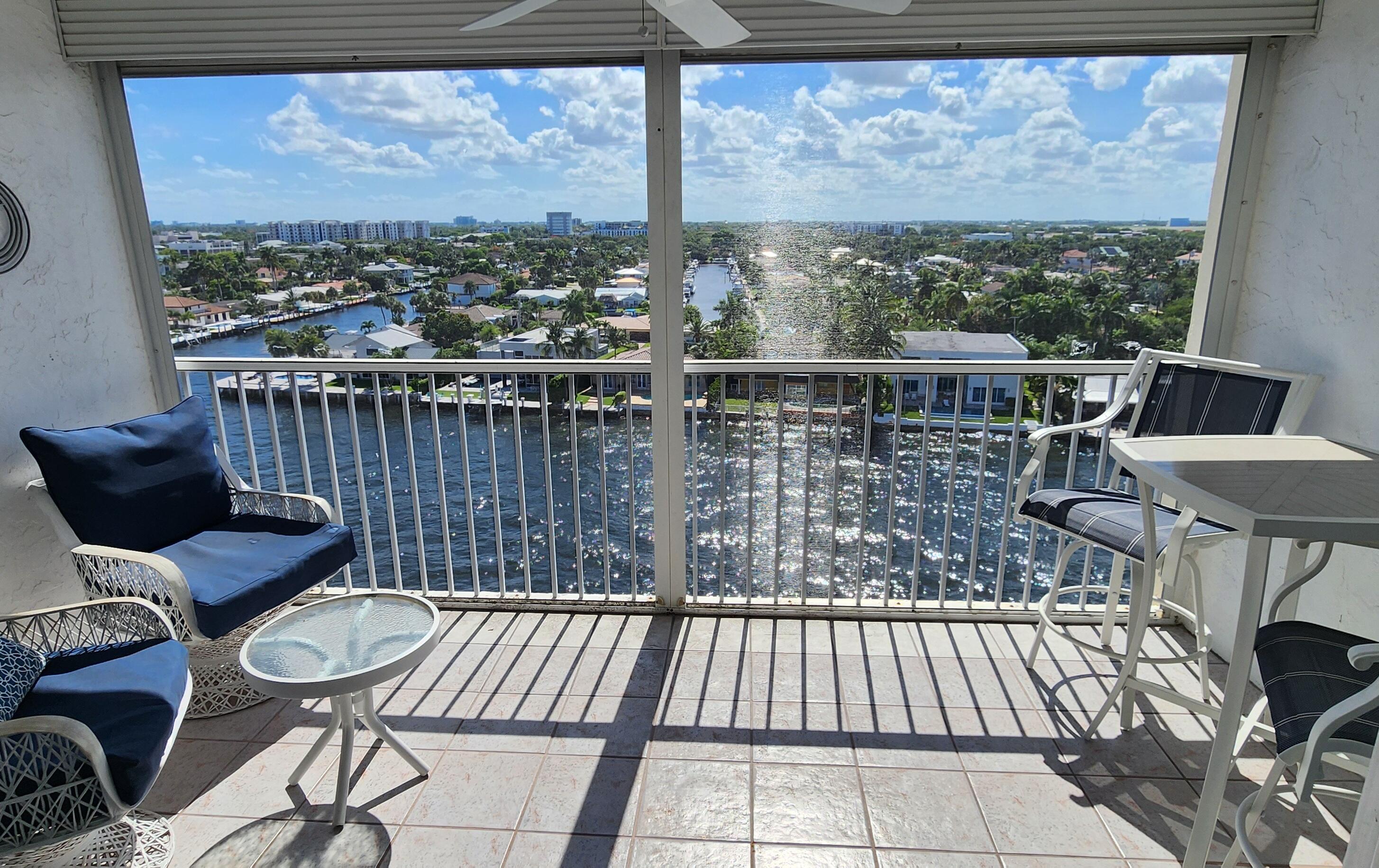 299 North Riverside Drive, Unit 1006 Pompano Beach, FL 33062 - Photo 10 of 31 BALCONY