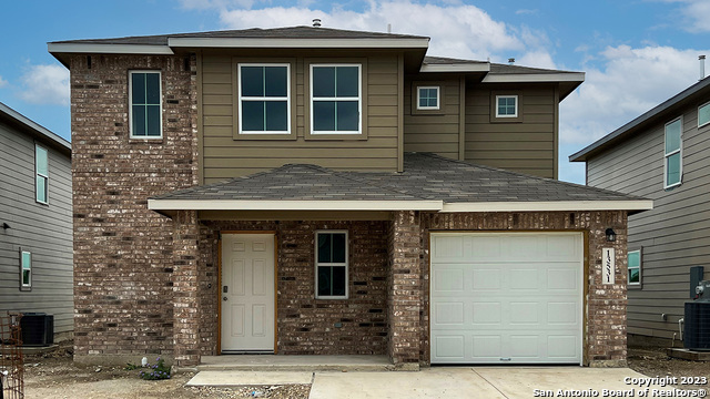 a front view of a house