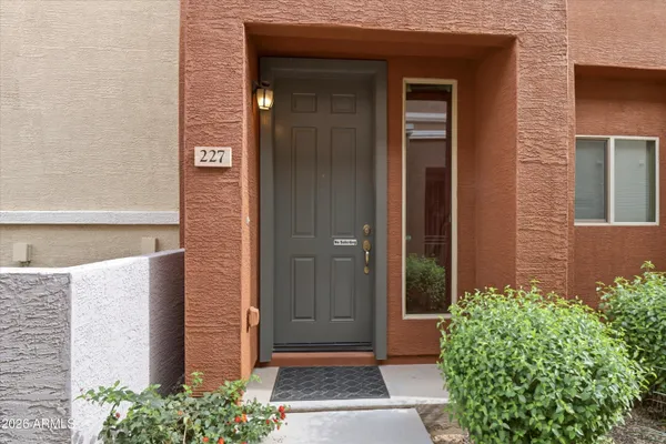 a front view of a house