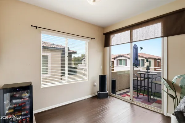 a view of livingroom with furniture and windows
