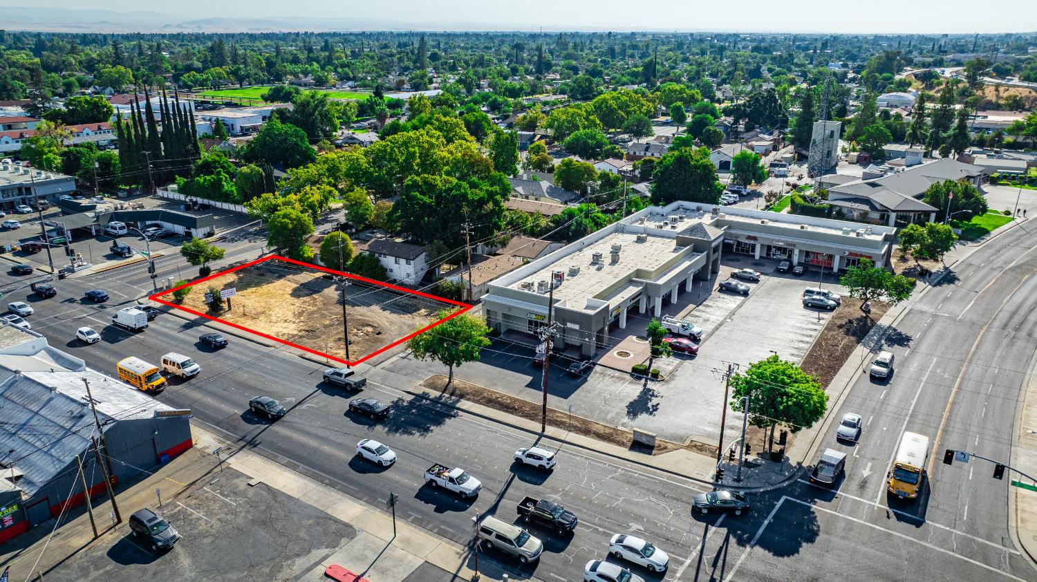 4 East Main Street Merced, CA 95340 - Photo 6 of 13 an aerial view of a city