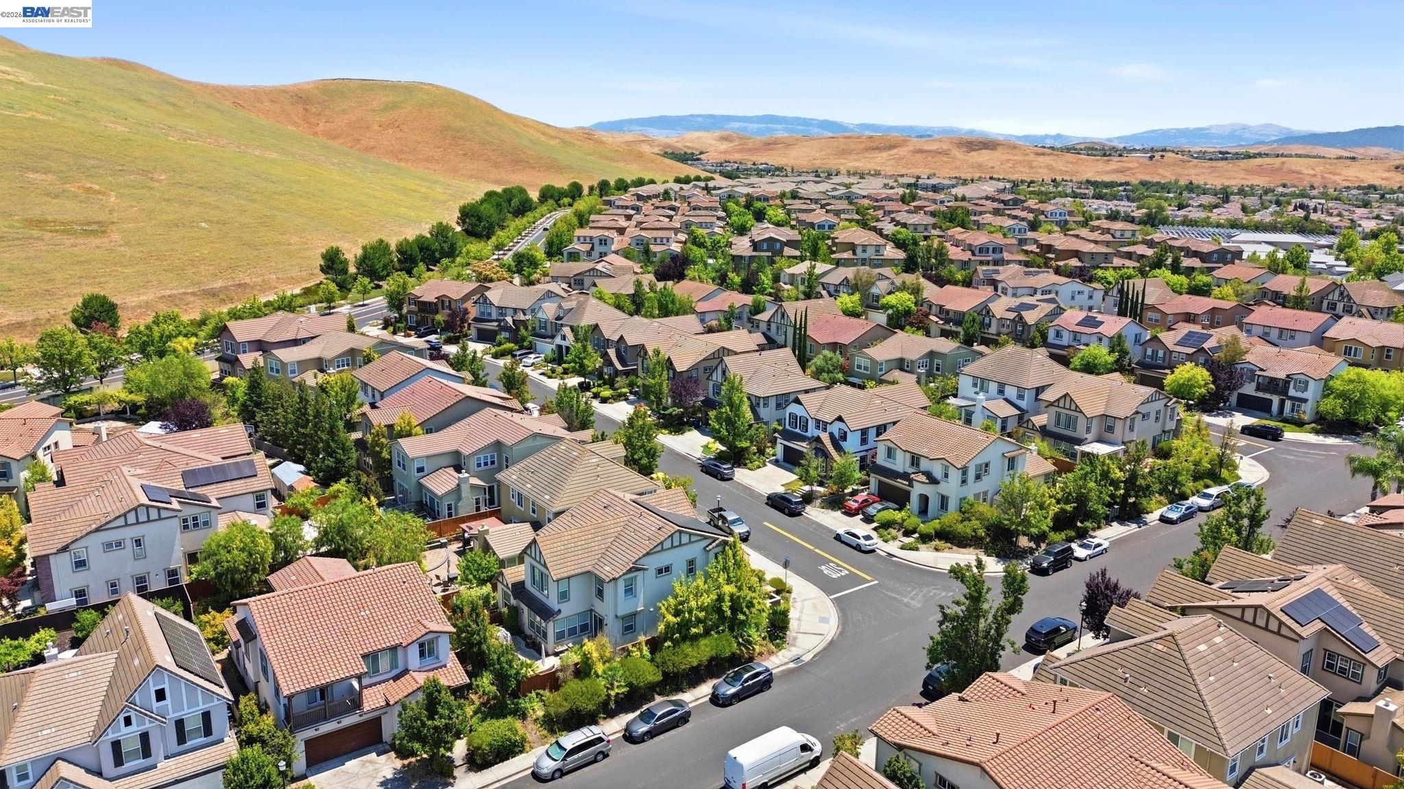 5029 Queensbury Way San Ramon, CA 94582 - Photo 48 of 58 an aerial view of residential houses with outdoor space