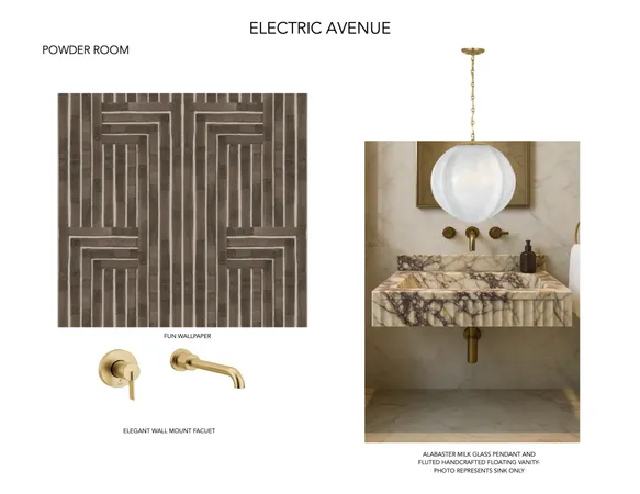 a bedroom with a bed a lamp and a large mirror