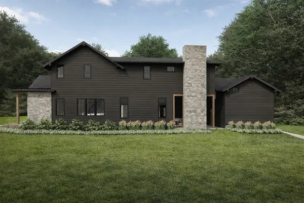 a front view of house with yard