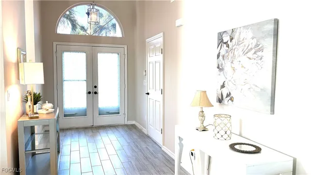 wooden floor in a gallery with window