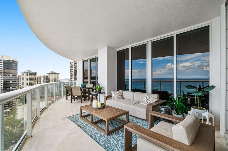 4600 North Ocean Drive, Unit 1603 Singer Island, FL 33404 - Photo 23 of 43 a building outdoor space with patio furniture and potted plant