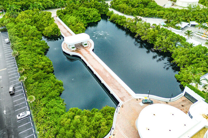 4600 North Ocean Drive, Unit 1603 Singer Island, FL 33404 - Photo 39 of 43 an aerial view of a house with outdoor space and a lake view