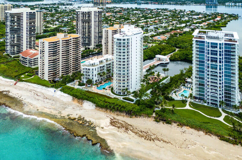 4600 North Ocean Drive, Unit 1603 Singer Island, FL 33404 - Photo 42 of 43 a balcony with a garden view