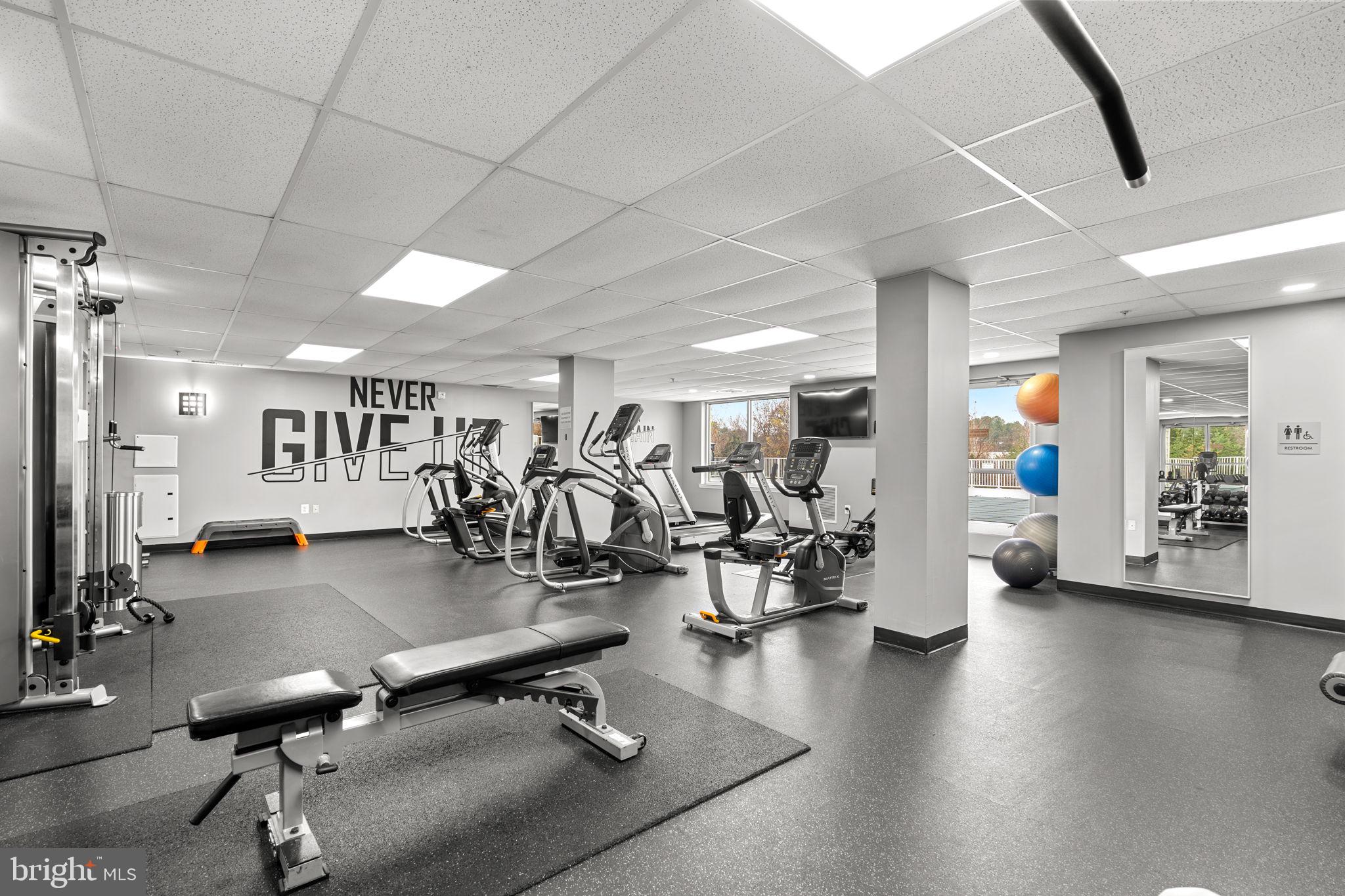 6301 Edsall Road, Unit 500 Alexandria, VA 22312 - Photo 21 of 30 a view of a room with gym equipment