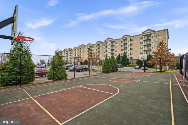a view of a basketball court