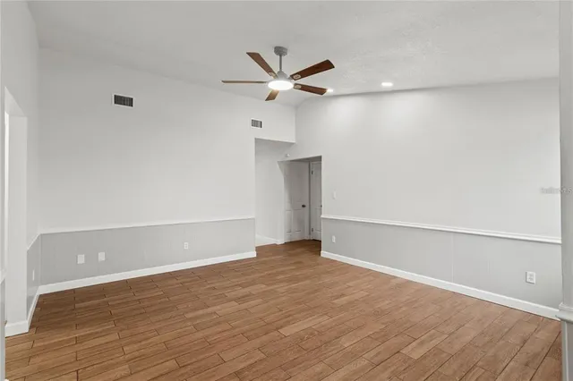 wooden floor in an empty room