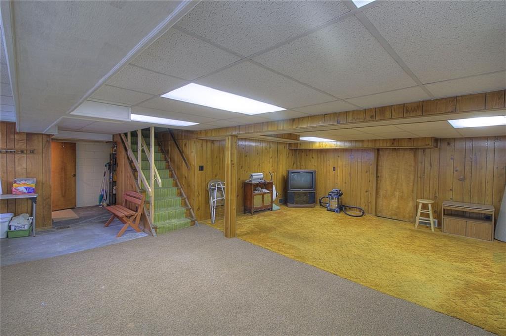 735 Beaver Street Rochester, PA 15074 - Photo 15 of 22 Lower Level. View 2. Game Room, Full bath left rear (unseen) and additional storage rooms!