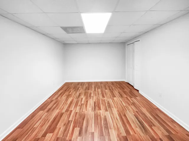 a view of wooden floor in a room