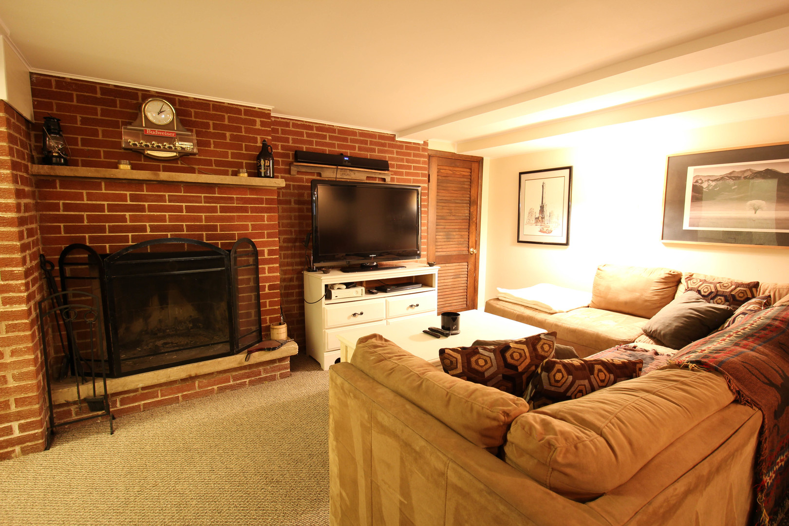 10-s021 Plainfield-Naperville Road Naperville, IL 60565 - Photo 31 of 40 a living room with furniture a flat screen tv and a fireplace