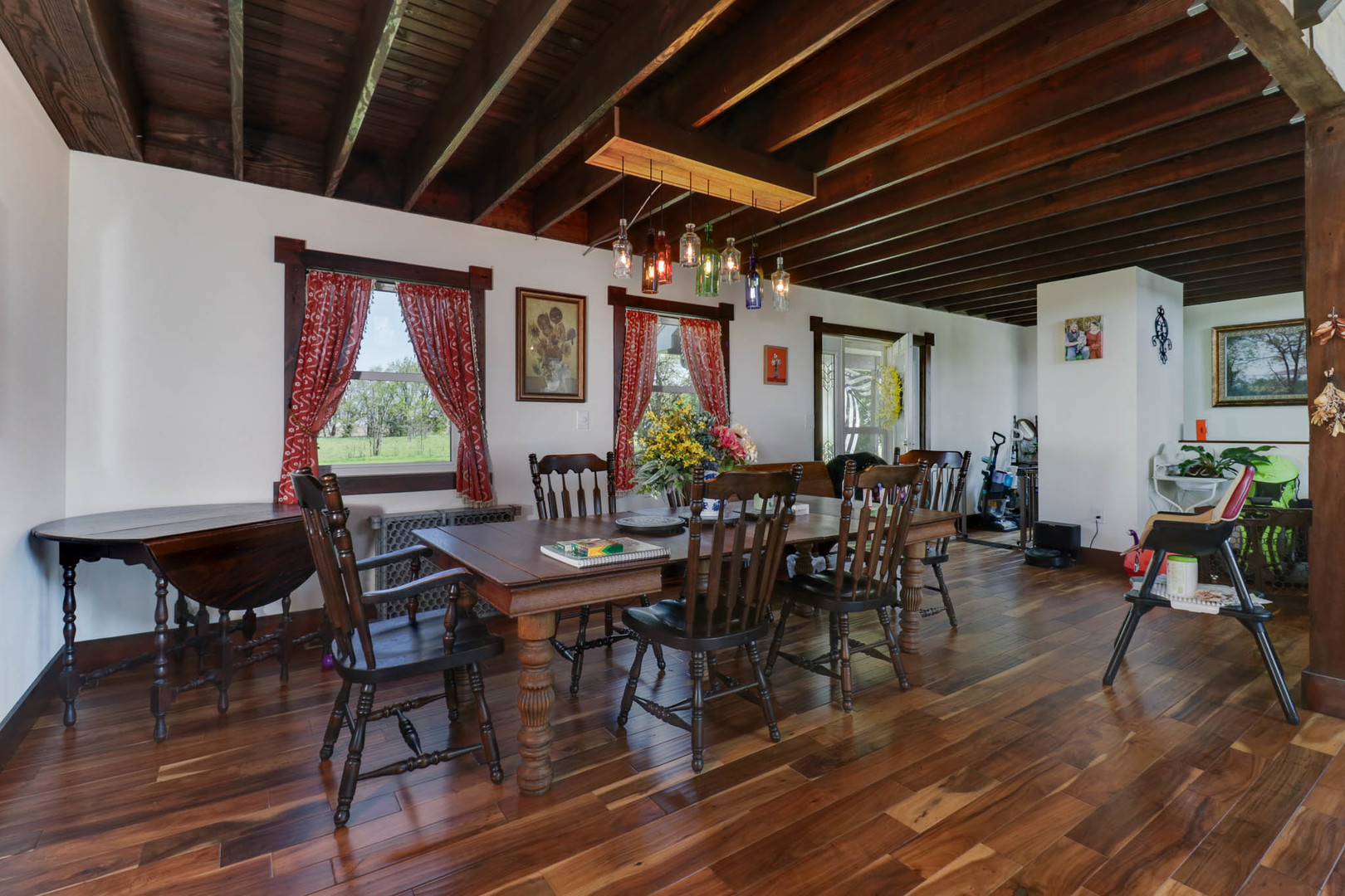 12014 Prairie Center Road Clinton, IL 61727 - Photo 7 of 56 a view of a dining room with furniture window and outside view