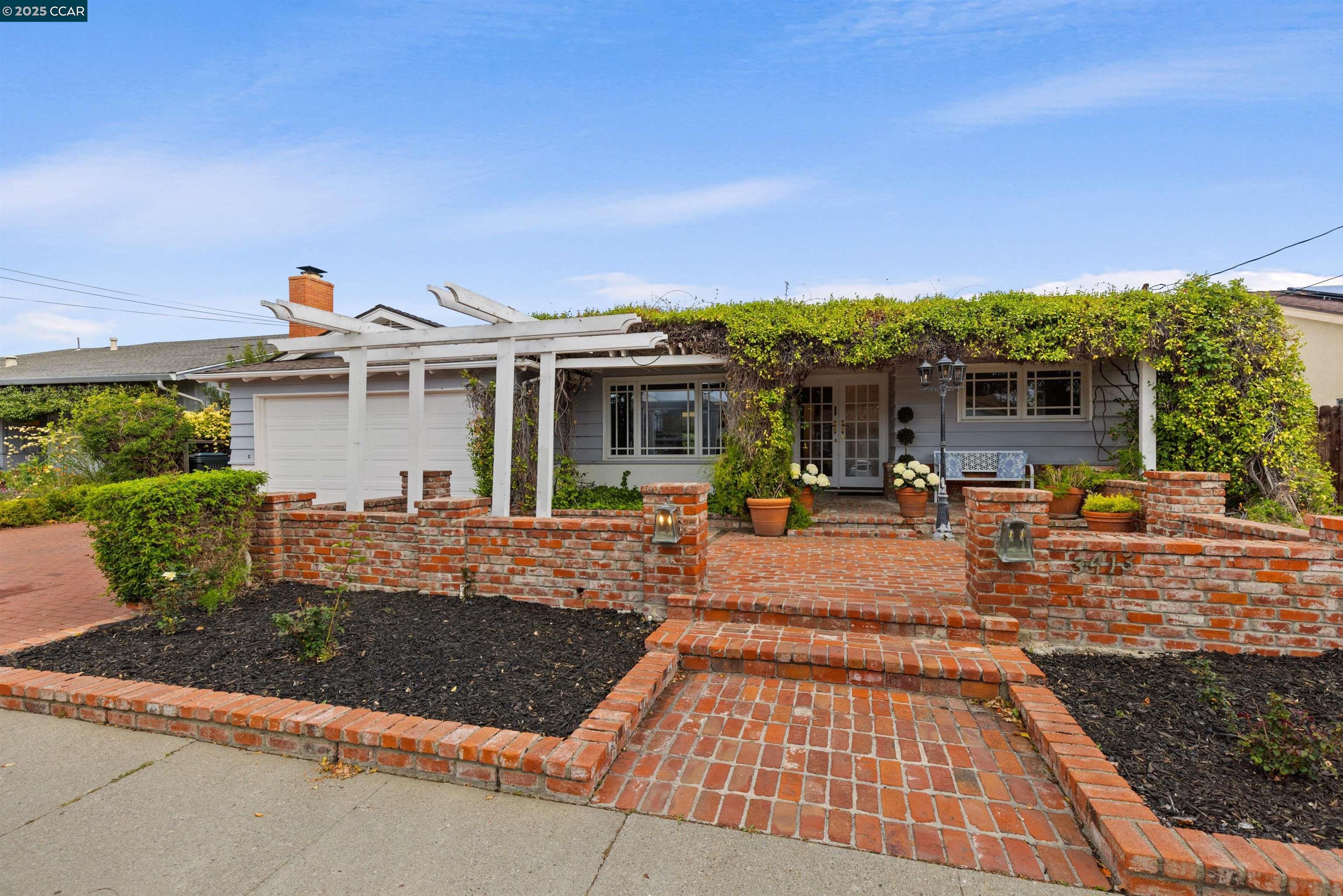 a view of a house with sitting area