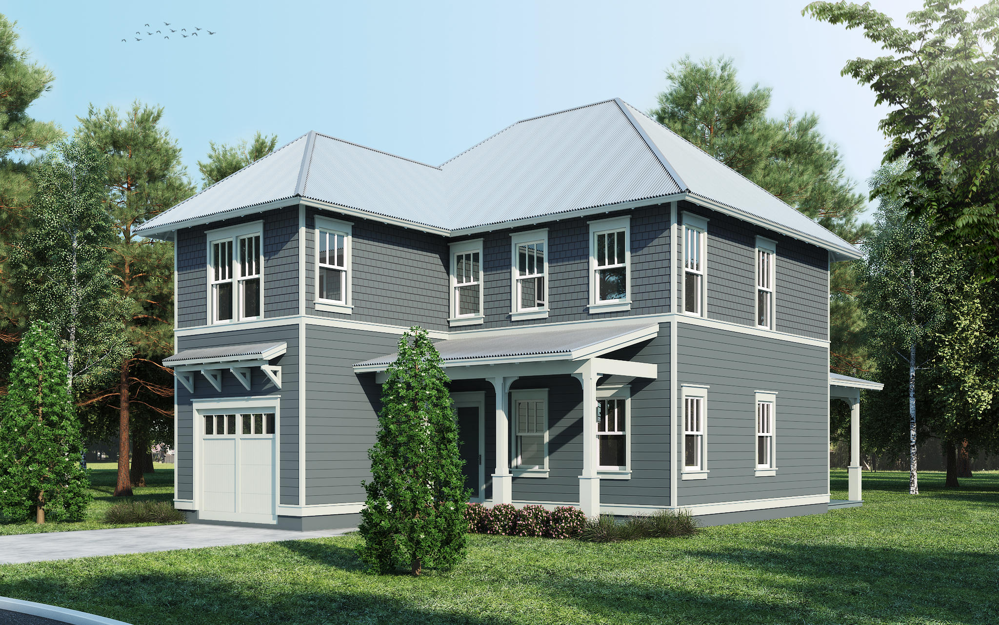 Lot 56 West Willow Mist Rd Inlet Beach Inlet Beach, FL 32461 - Photo 1 of 5 front view of a house with a yard