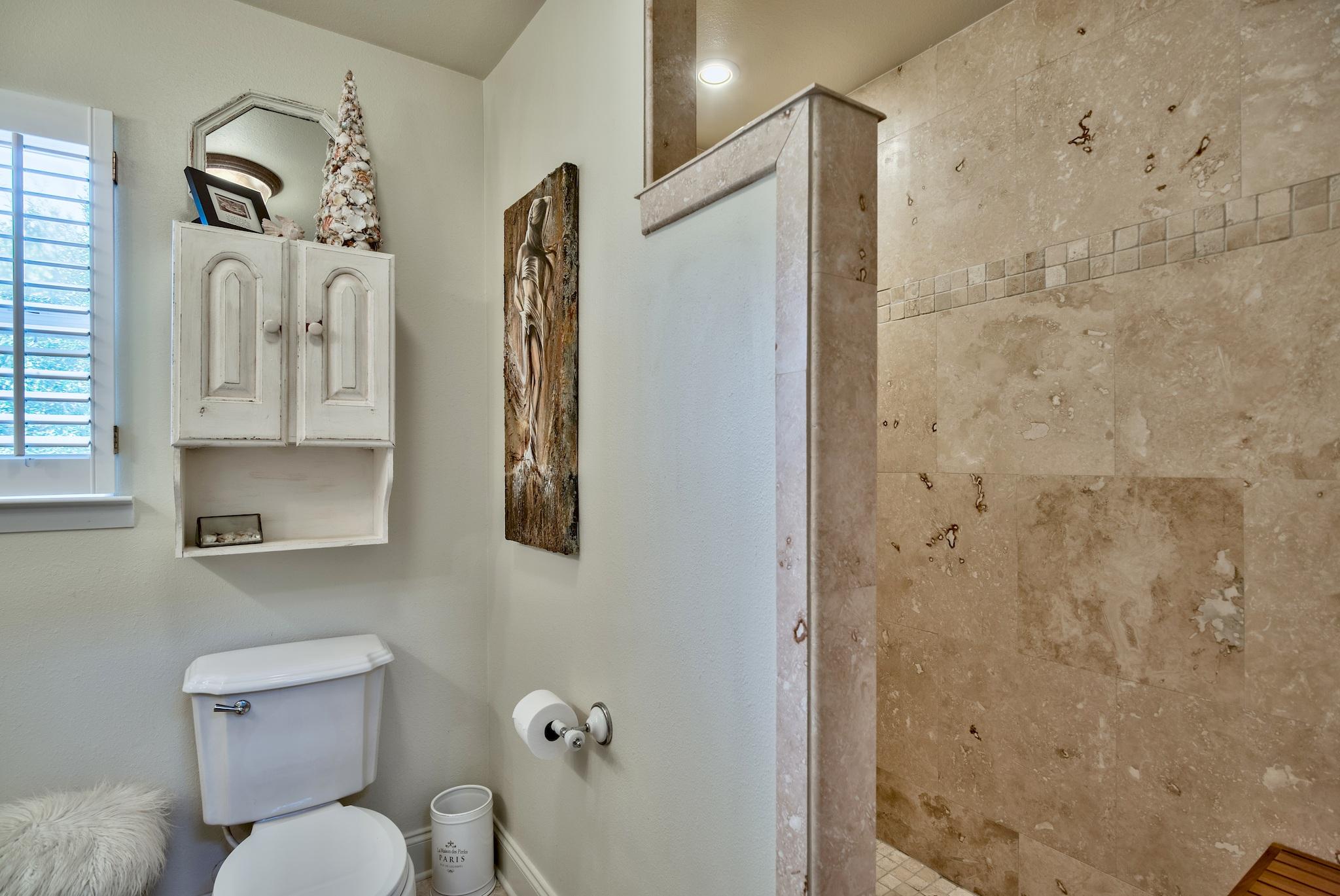 120 South Bishop Road Santa Rosa Beach, FL 32459 - Photo 47 of 64 a bathroom with a toilet sink and shower
