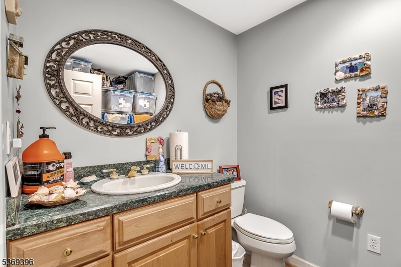 18 Hickory Run Road Califon, NJ 07830 - Photo 24 of 32 a bathroom with a toilet a sink and a mirror