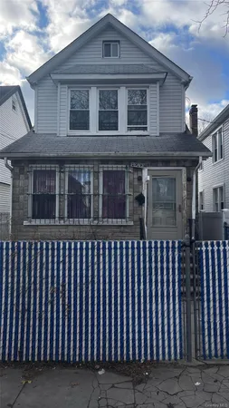 a front view of a house