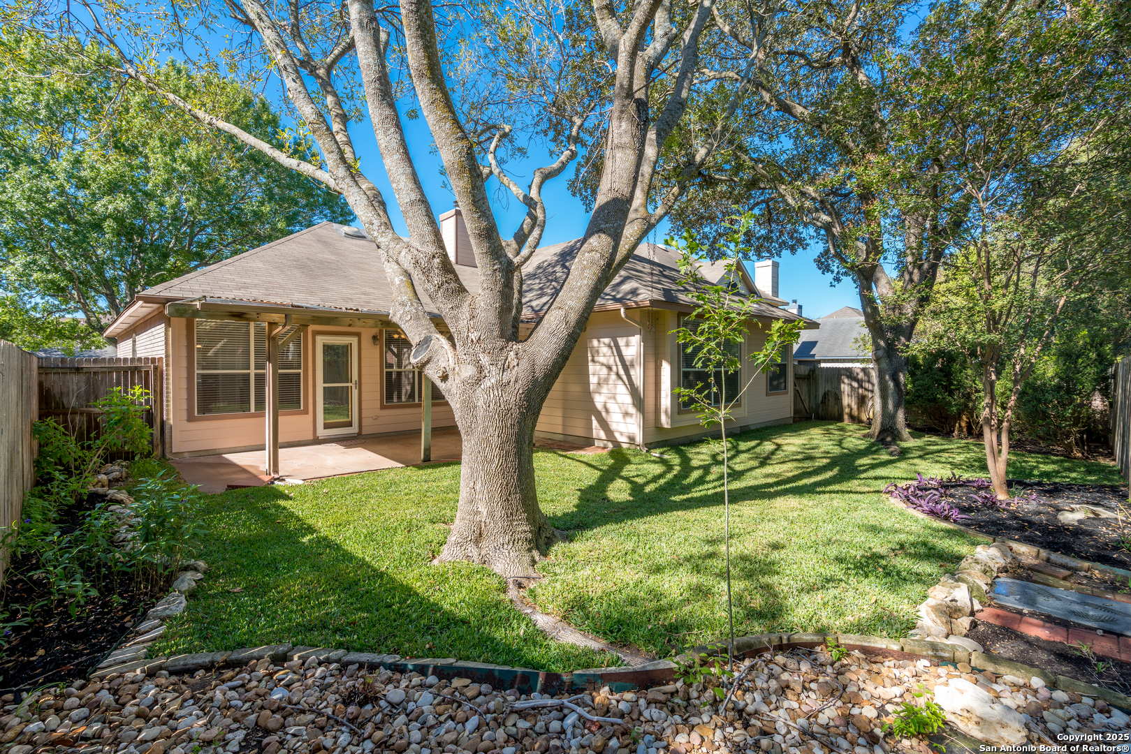 244 Turkey Tree Cibolo, TX 78108 - Photo 44 of 48 a front view of a house with garden