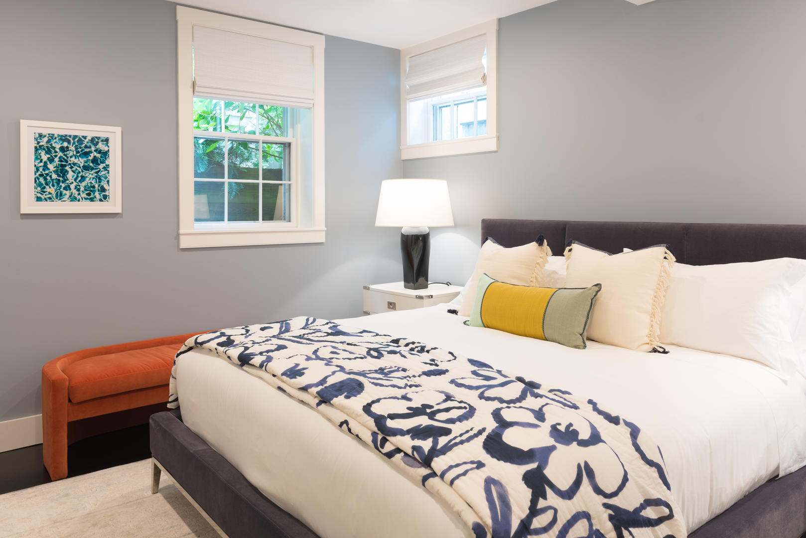 59 Orange Street Nantucket, MA 02554 - Photo 33 of 42 a bedroom with a bed and a window