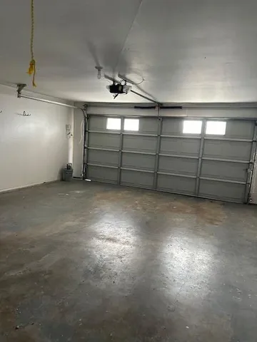 a view of a garage
