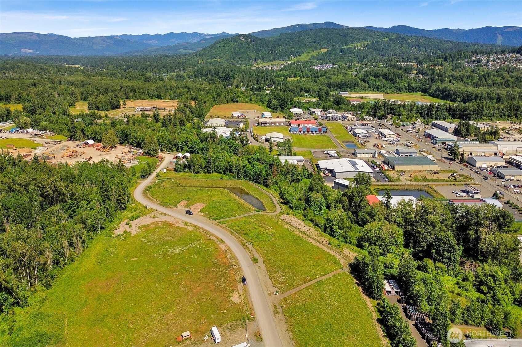 4122 Iron Gate Road Bellingham, WA 98226 - Photo 15 of 15 a view of a city with mountains in the background
