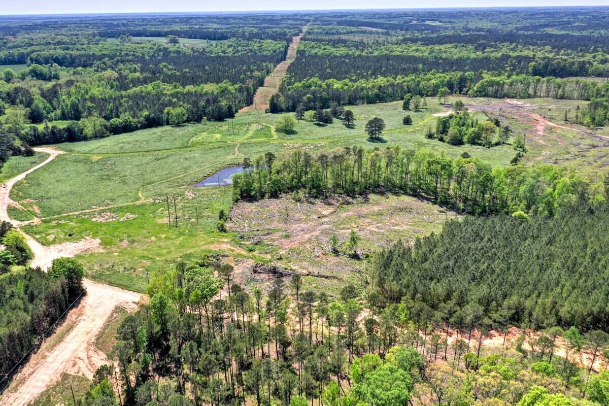 0 Garrard Road Washington, GA 30673 - Photo 6 of 13 Aerial view of cutover and thinned timber