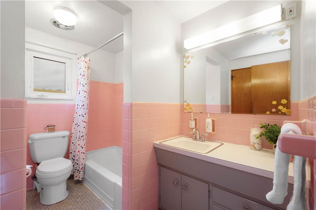 36 Swihart Road Canonsburg, PA 15317 - Photo 32 of 37 a bathroom with a sink a toilet a mirror and shower