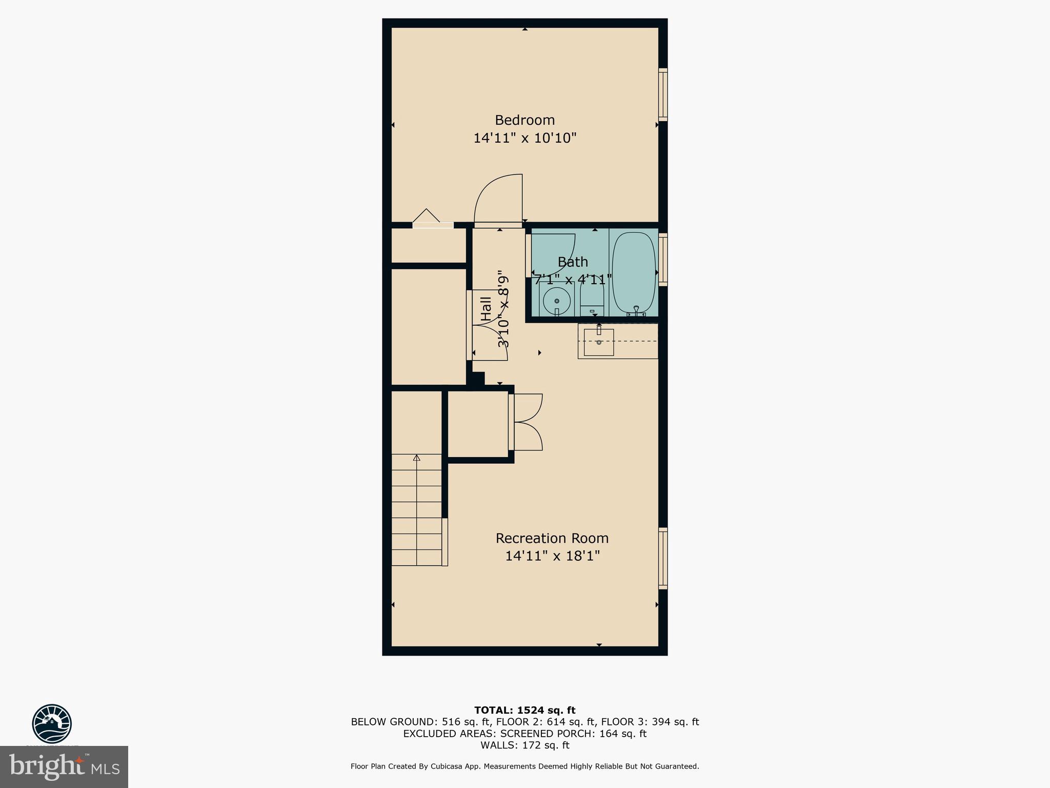 4042 6th Street Baltimore, MD 21225 - Photo 31 of 31 a picture of a bench in front of a wall