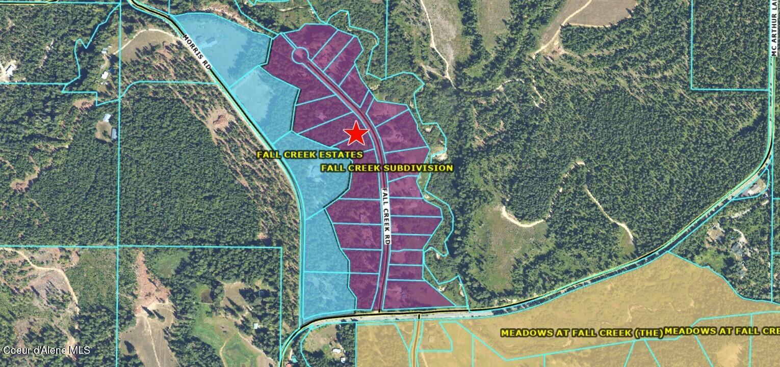 Lot 7-bk Fall Creek Road Naples, ID 83847 - Photo 24 of 24 Subdivision Map