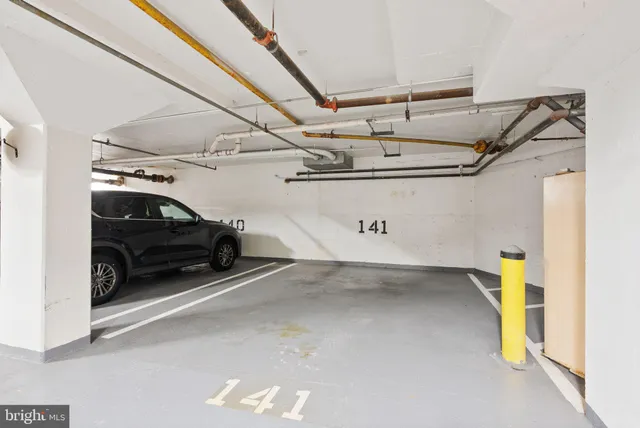 a view of a pathway both side of building