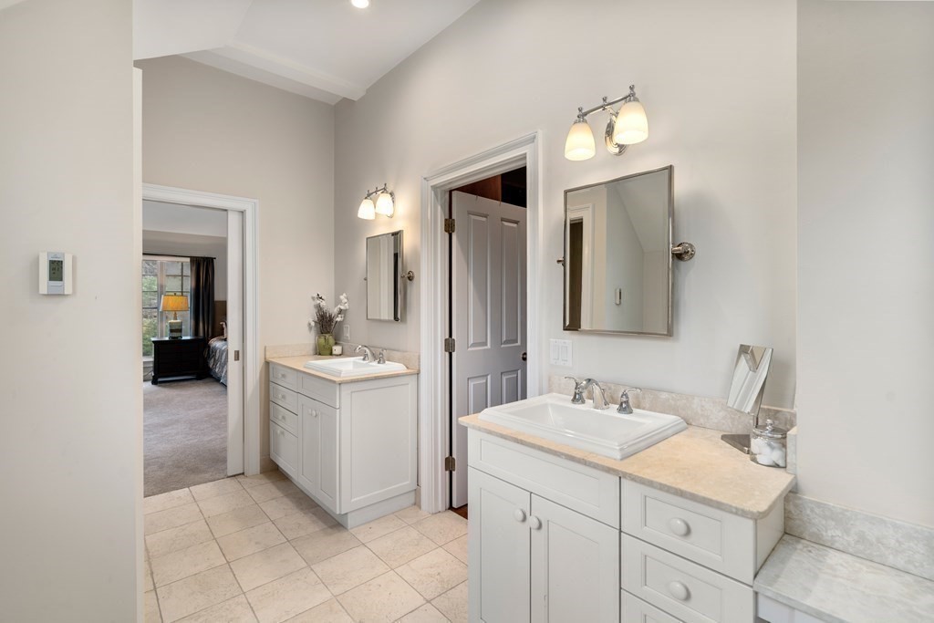 130 Summer Street Weston, MA 02493 - Photo 17 of 26 a spacious bathroom with a sink vanity and mirror