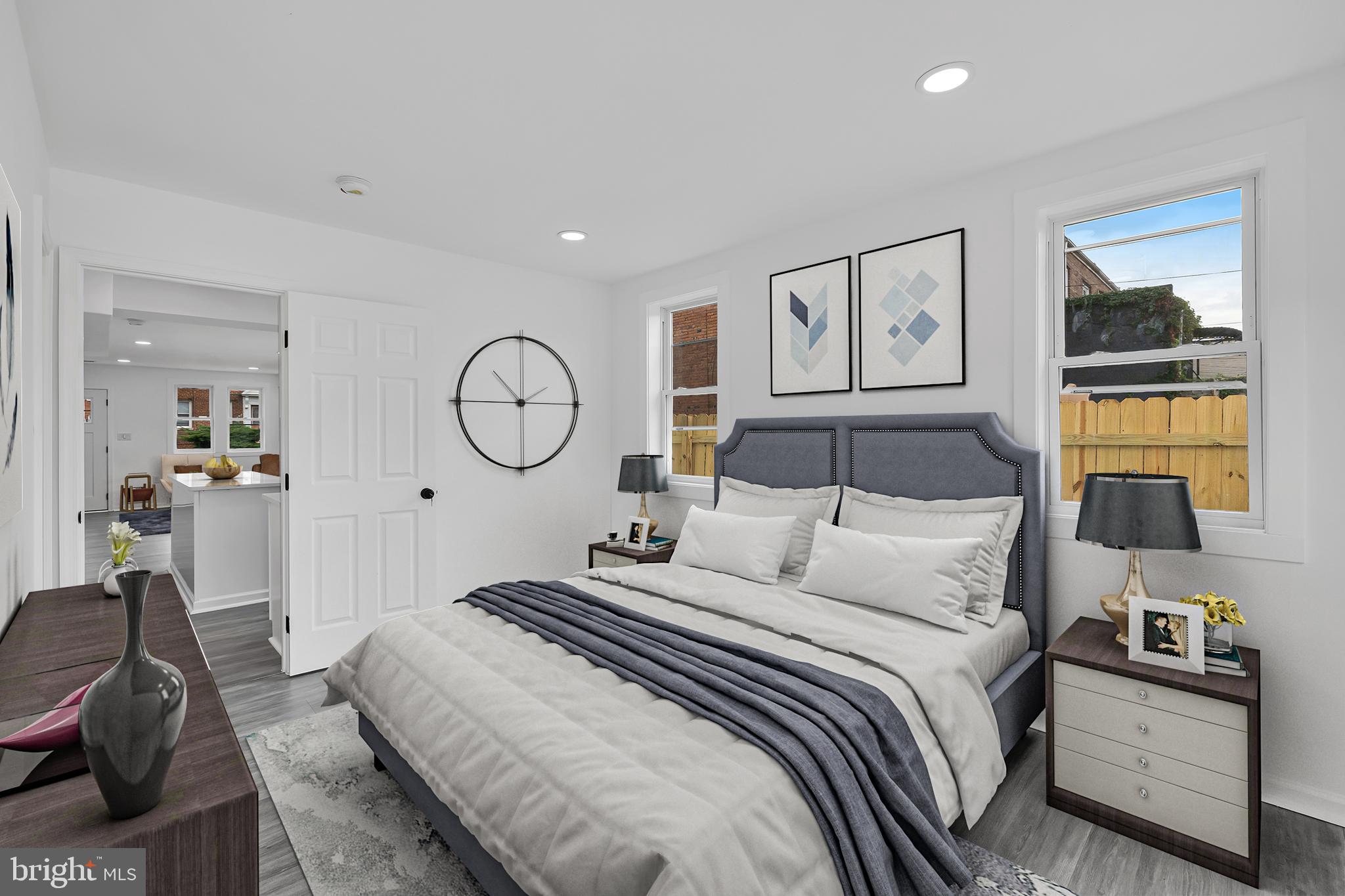 166 35th Street Northeast Washington, DC 20019 - Photo 17 of 28 Virtually Staged Primary Bedroom