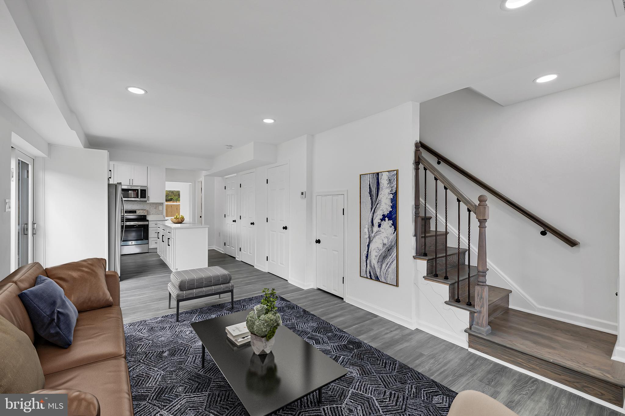 166 35th Street Northeast Washington, DC 20019 - Photo 4 of 28 Virtually Staged Living Room