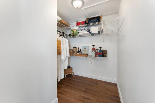 a room with storage and utility